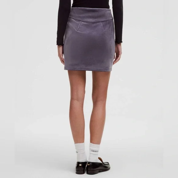 Lululemon•Scuba High-Rise Mini Skirt *Velvet Plush NEW•Nightfall Purple•NWOT•XL - Picture 4 of 10
